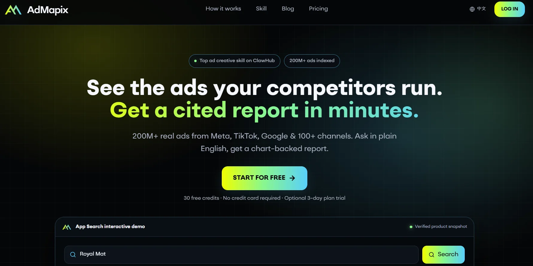 AdMapix for AI-powered competitor ad analysis