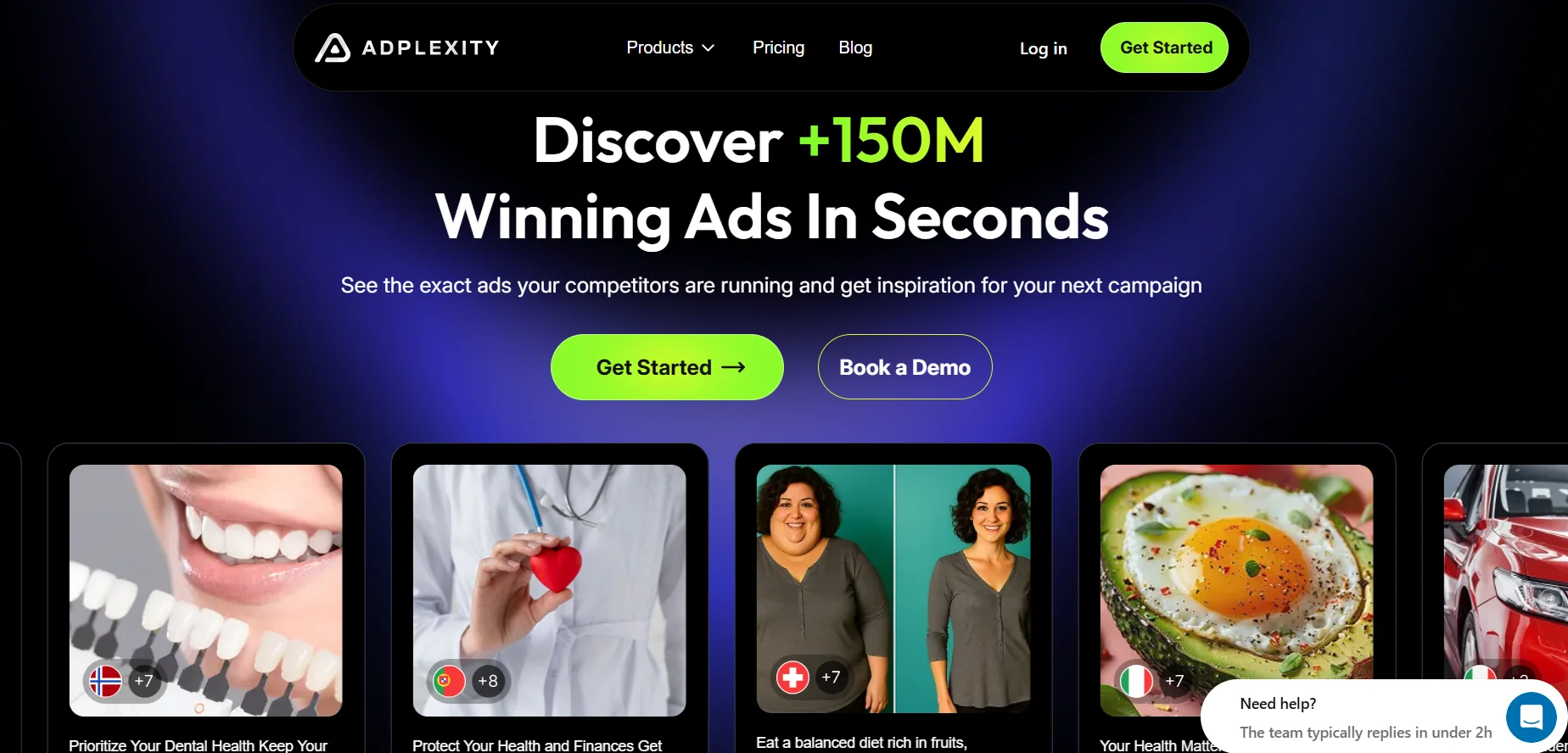 AdPlexity for native push and teaser ad analysis