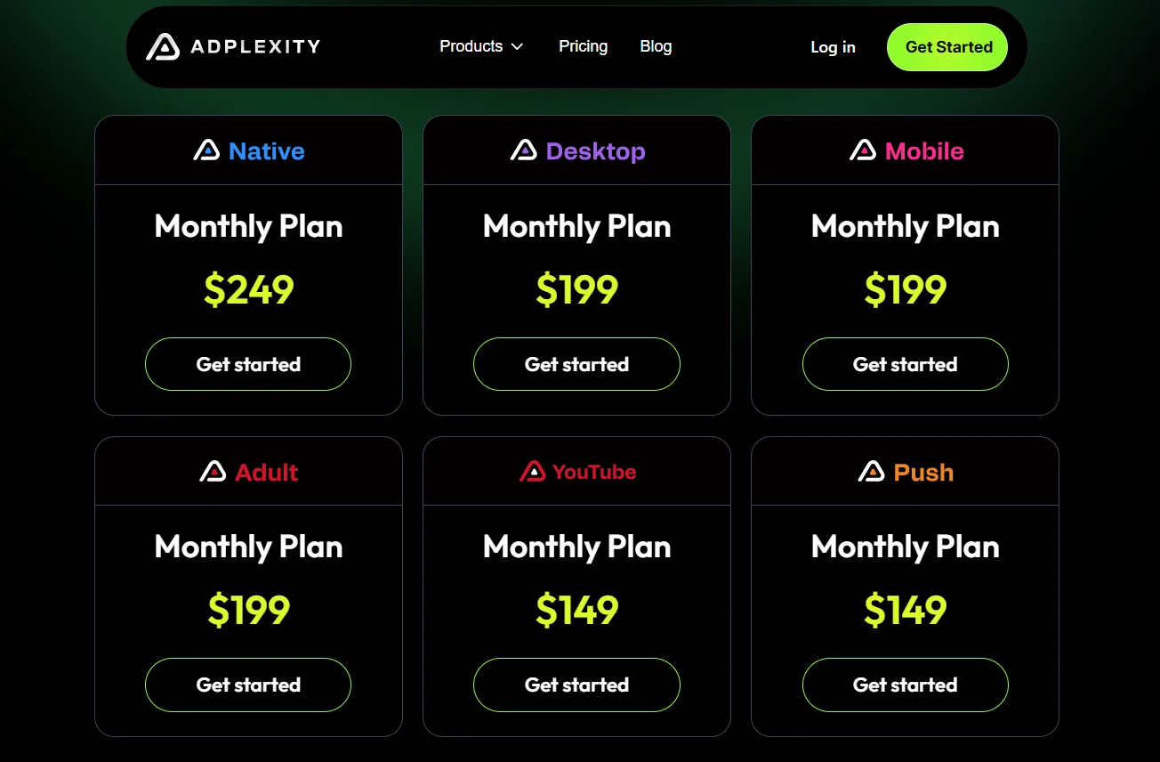 AdPlexity for competitor ads and landing page analysis