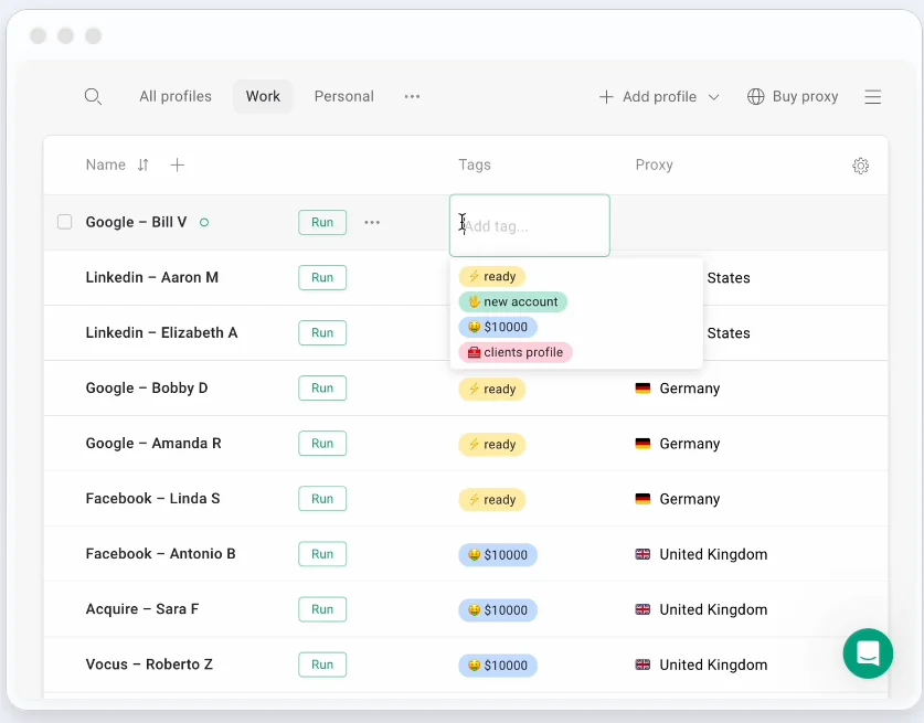 GoLogin multi-accounting browser for affiliate marketing across multiple GEOs