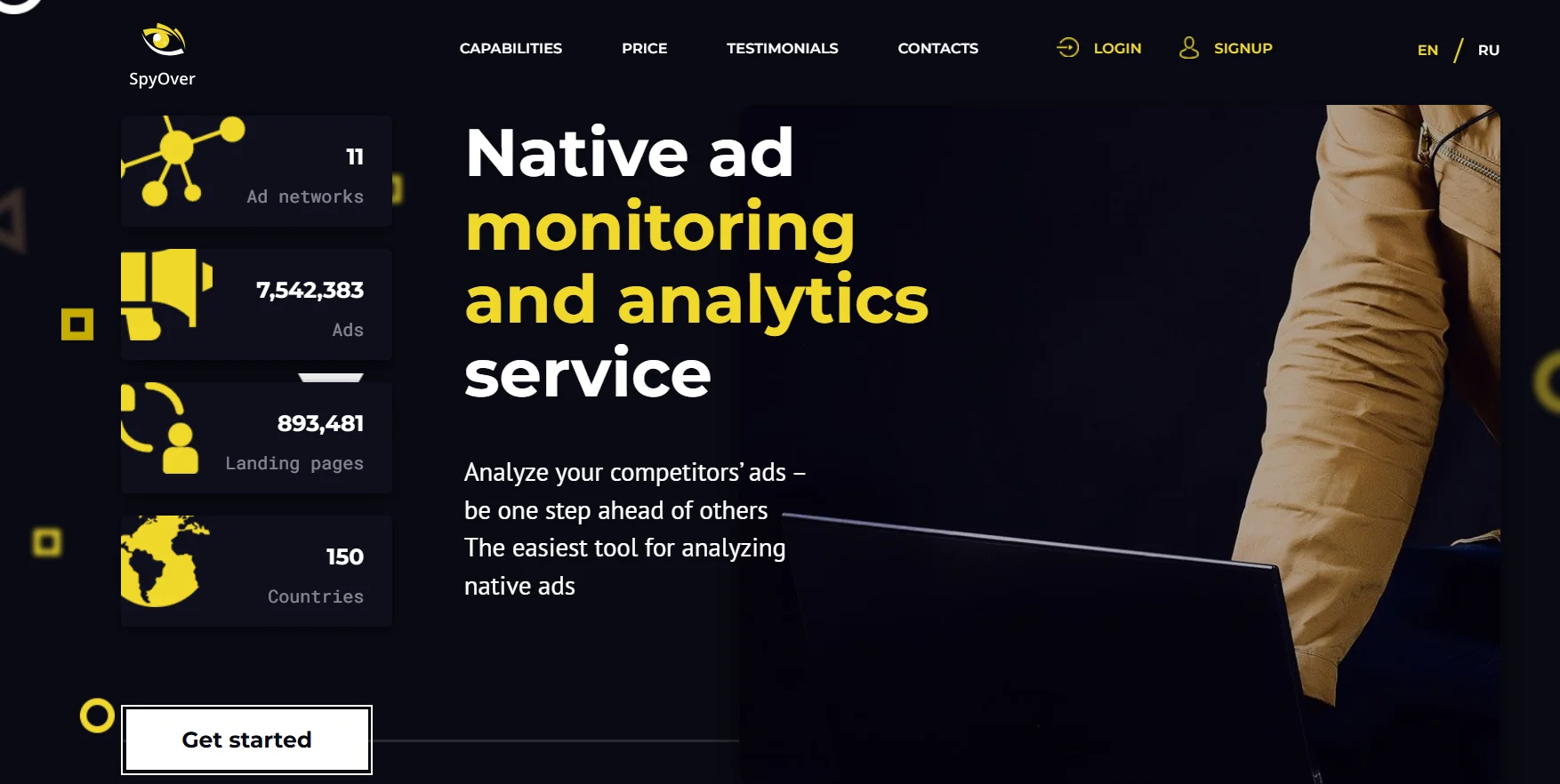 SpyOver for competitor teaser ad analysis
