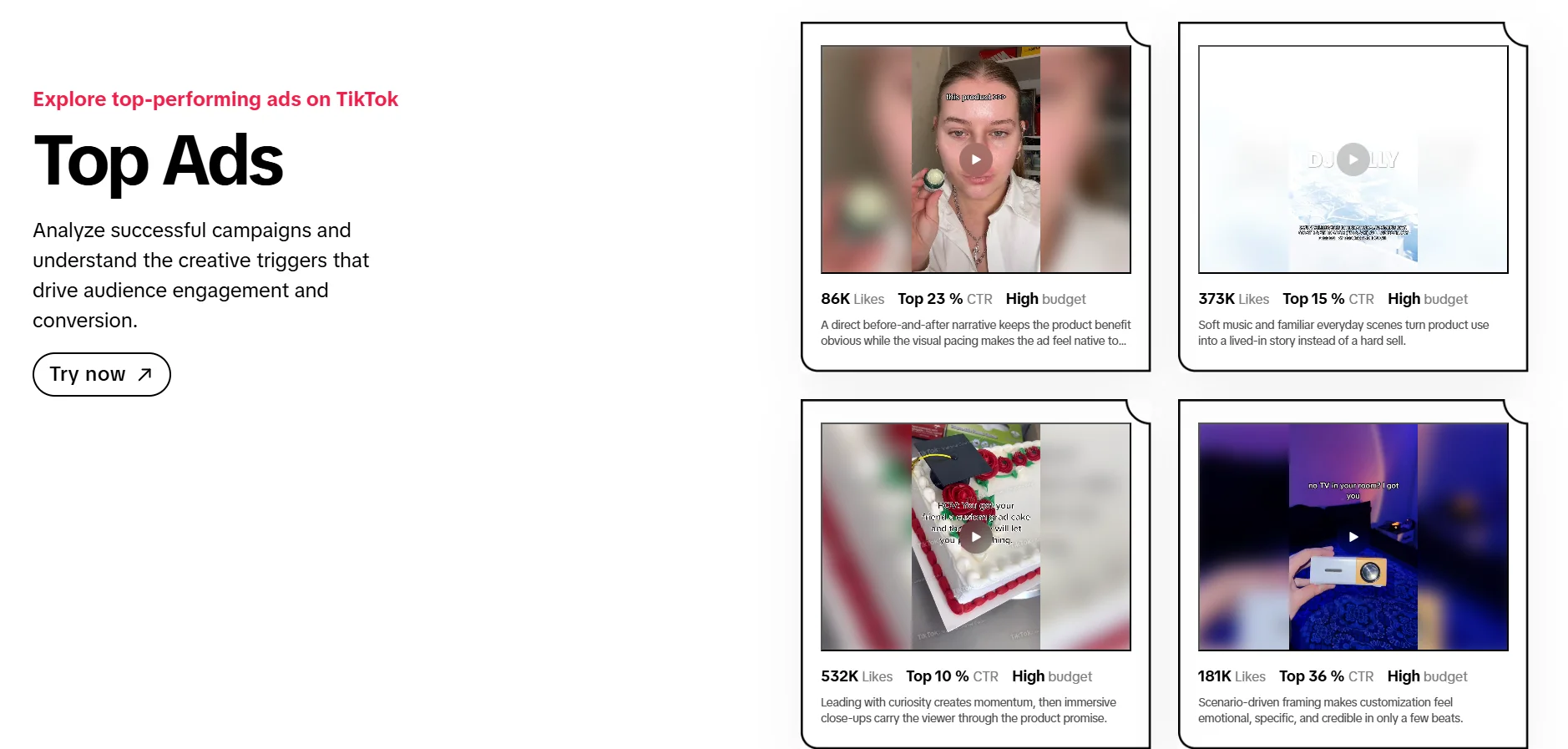 TikTok Creative Center for trends music and hashtag research