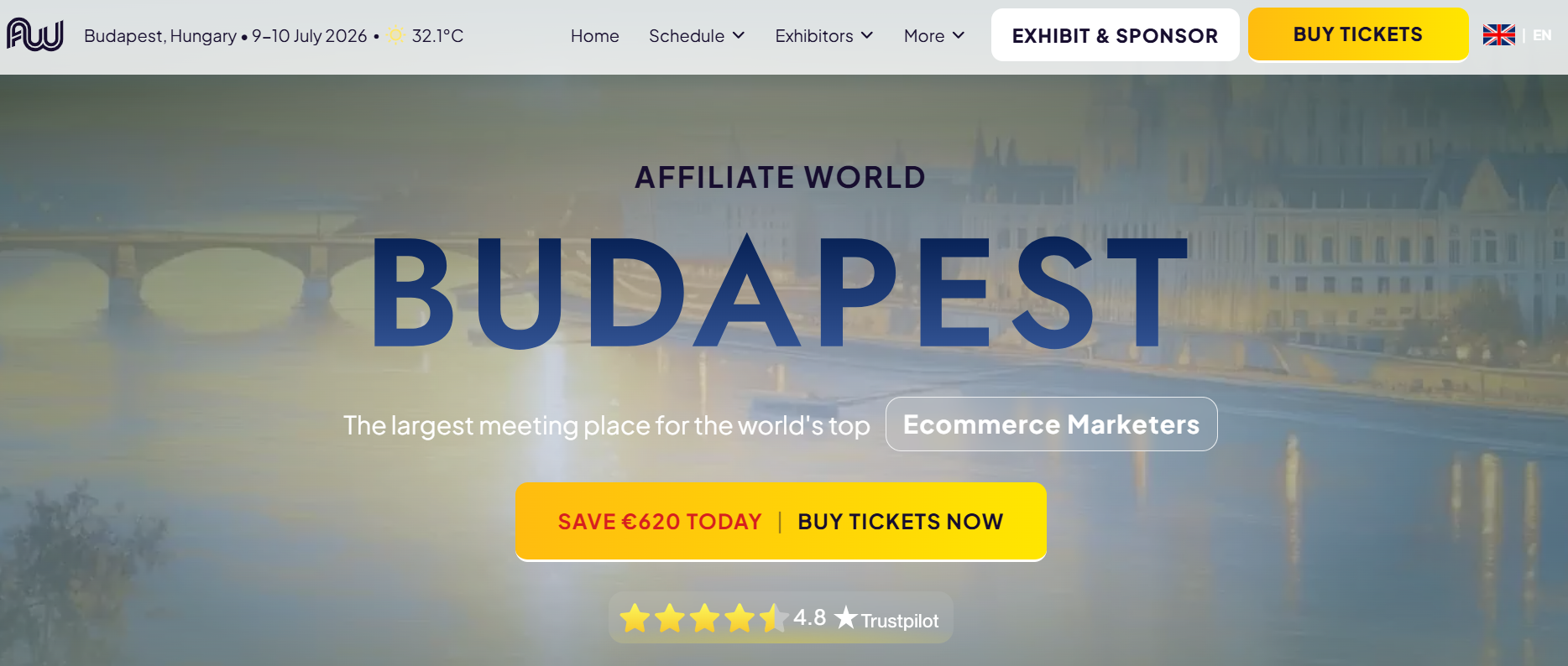 Affiliate World Budapest — affiliate marketing and media buying conference focused on traffic sources and campaign scaling