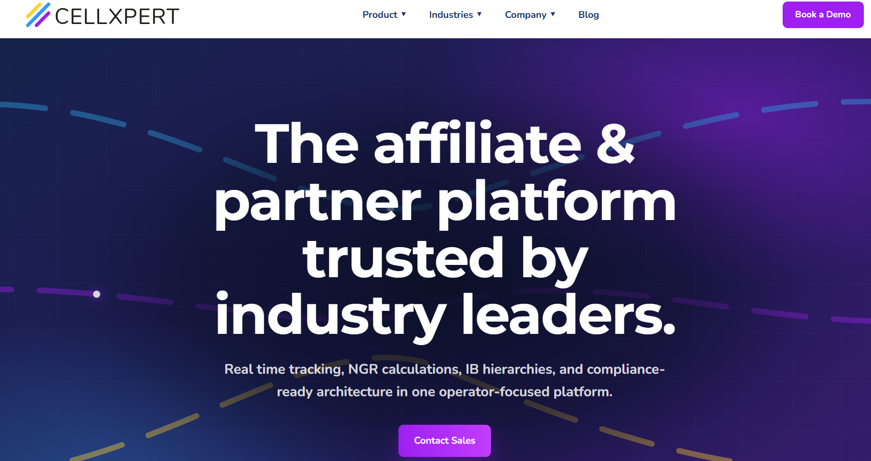 Cellxpert affiliate and partner platform with real-time tracking and NGR reporting