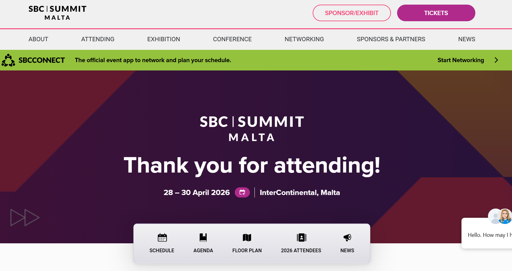 SBC Summit Malta — iGaming conference for operators, affiliates, media buying teams and technology providers