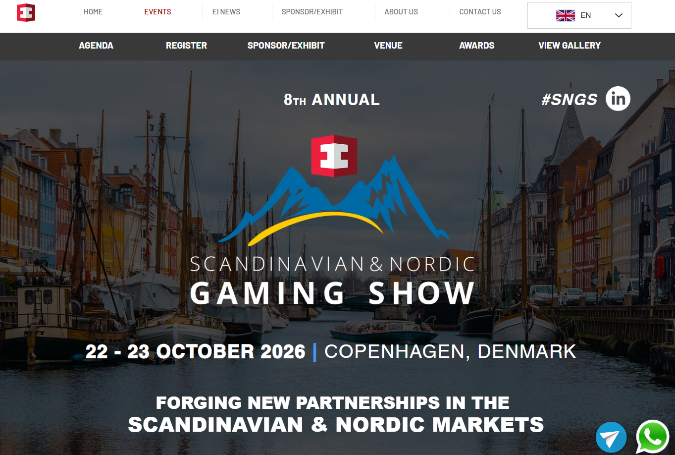Scandinavian & Nordic Gaming Show in Copenhagen — iGaming conference for operators, affiliates and Nordic market experts