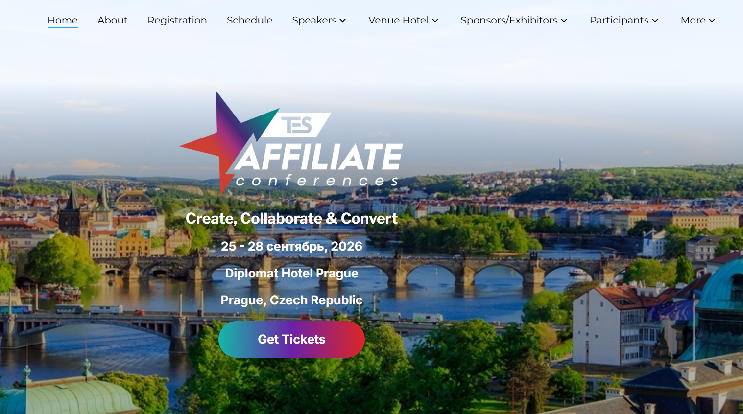 TES Affiliate Conferences in Prague — affiliate marketing conference for affiliates, advertisers and iGaming networking
